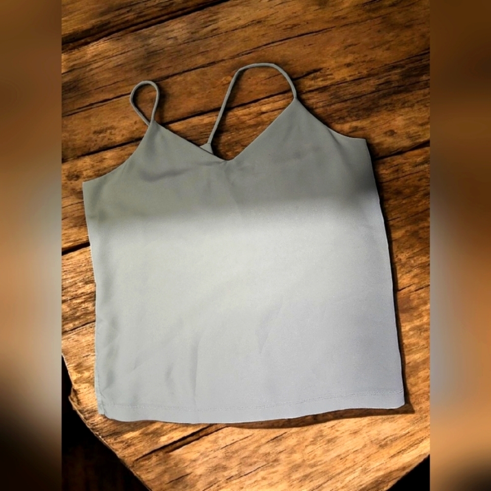 Scotch & Soda Maison Scotch Cami Tank Light Sage Satin Racerback